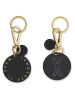 Design Letters Schlüsselanhänger "X" in Schwarz/ Gold