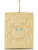 Design Letters Vergulde hanger "Cancer" - (H)2 cm