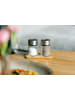 Vialli Design 3tlg. Set: Salz- und Pfefferstreuer
