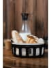 Vialli Design Brotkorb "Livio" in Schwarz - (B)24 x (H)18 x (T)8,5 cm