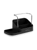 Vialli Design Keukenorganizer zwart met vloeistofdispenser - (B)21,5 x (H)16 x (D)9 cm