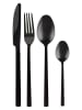 Vialli Design 24tlg. Besteck-Set in Schwarz