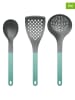 Rosti 3tlg. Kochbesteck-Set "Optima" in Mint/ Grau