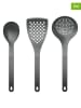 Rosti 3-częściowy zestaw przyborów kuchennych "Optima" w kolorze czarno-szarym