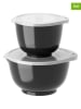 Rosti 4tlg. Set: Rührschüsseln "Margrethe" in Schwarz