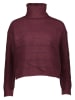 Vila Rollkragenpullover "Zaza" in Bordeaux