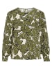 Vila Bluse in Khaki/ Creme