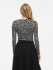 Vila Longsleeve "Vilarine" in Schwarz/ Weiß