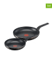 Tefal 2-delige set: braadpannen "Extra Cook & Clean" zwart