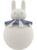 OYOY mini Tischleuchte "Rabbit" in Crème/ Blau