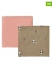 OYOY mini 2er-Set: Spucktücher "Panda" in Hellbraun/ Rosa - (L)70 x (B)70 cm