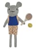 OYOY mini Maskotka "Mouse Tennis" w kolorze szarym - 0+