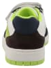 Lurchi Leren sneakers "Gerd" wit/donkerblauw/groen