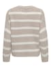JDY Pullover in Beige/ Weiß