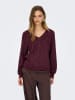 JDY Pullover "Aspen" in Bordeaux