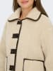 JDY Fleecejacke "Noella" in Beige/ Braun