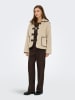 JDY Fleecejacke "Noella" in Beige/ Braun
