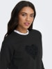 JDY Sweatshirt "Paris" in Schwarz