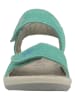 Lurchi Leder-Sandalen in Türkis