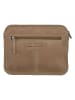 HIDE & STITCHES Leder-Umhängetasche in Hellbraun - (B)23 x (H)18 x (T)8 cm