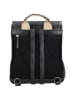 HIDE & STITCHES Leder-Rucksack in Schwarz - (B)23 x (H)26 x (T)9 cm