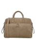 HIDE & STITCHES Leren weekendtas beige - (B)39 x (H)27 x (D)18 cm