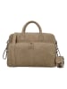 HIDE & STITCHES Leren weekendtas beige - (B)39 x (H)27 x (D)18 cm