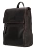 micmacbags Leder-Rucksack "Next Navajo" in Schwarz - (B)23 x (H)26 x (T)9 cm