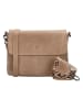 HIDE & STITCHES Leder-Umhängetasche in Beige - (B)24 x (H)17 x (T)7 cm