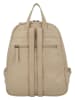 HIDE & STITCHES Leder-Rucksack in Beige - (B)23,5 x (H)28,5 x (T)8,5 cm