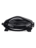 HIDE & STITCHES Leder-Umhängetasche in Schwarz - (B)20 x (H)19 x (T)5 cm