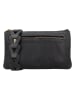 HIDE & STITCHES Leder-Umhängetasche in Schwarz - (B)21 x (H)12 x (T)2 cm