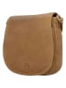HIDE & STITCHES Leder-Umhängetasche in Hellbraun - (B)20 x (H)19 x (T)5 cm