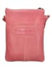 HIDE & STITCHES Leren schoudertas lichtroze - (H)21 x (D)2 cm