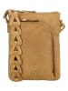 HIDE & STITCHES Leder-Umhängetasche in Hellbraun - (B)17 x (H)21 x (T)2 cm