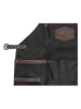 HIDE & STITCHES Leder-Grillschürze in Schwarz - (B)63 x (H)85 x (T)0,50 cm
