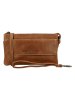 HIDE & STITCHES Leder-Umhängetasche in Hellbraun - (B)20 x (H)12 x (T)4 cm