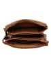 HIDE & STITCHES Leder-Umhängetasche in Hellbraun - (B)20 x (H)12 x (T)4 cm