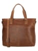 HIDE & STITCHES Leren handtas "Porto" lichtbruin - (B)33,5 x (H)28 x (D)9 cm
