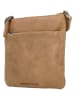 HIDE & STITCHES Leder-Umhängetasche "Porto" in Hellbraun - (B)20 x (H)18 x (T)2 cm