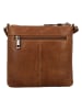 HIDE & STITCHES Leder-Umhängetasche in Hellbraun - (B)20 x (H)18 x (T)1,5 cm