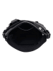 HIDE & STITCHES Leder-Umhängetasche in Schwarz - (B)25 x (H)23 x (T)4 cm