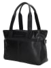 HIDE & STITCHES Leren handtas "Porto" zwart - (B)41 x (H)31 x (D)11 cm