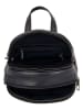 HIDE & STITCHES Leder-Rucksack in Schwarz - (B)20 x (H)27 x (T)12 cm