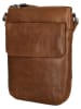 HIDE & STITCHES Leder-Umhängetasche in Hellbraun - (B)16 x (H)22 x (T)1,5 cm