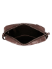HIDE & STITCHES Leder-Umhängetasche "Westland" in Dunkelbraun - (B)22 x (H)14 x (T)6 cm