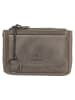 micmacbags Leder-Schlüsseletui in Grau - (B)13 x (H)7 x (T)2 cm
