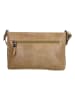 micmacbags Leren schoudertas beige - (B)26 x (H)17,5 x (D)4 cm