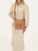 HIDE & STITCHES Leder-Umhängetasche "Porto" in Hellbraun - (B)25,5 x (H)23,5 x (T)4,5 cm