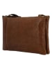 HIDE & STITCHES Leren schoudertas bruin - (B)24 x (H)15 x (D)5 cm